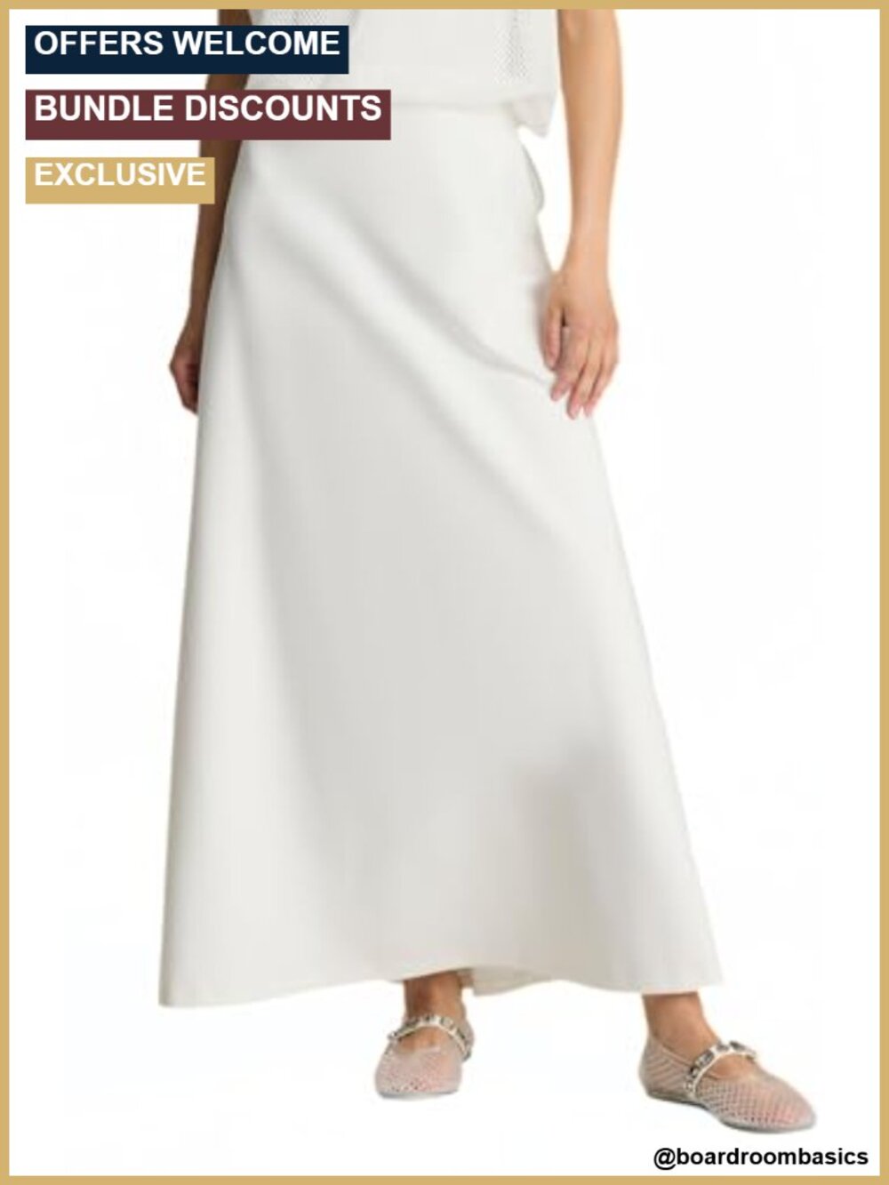Kenneth Cole Pull-on Bias Flared Maxi Skirt Wrinkle-Resistant Office Wear